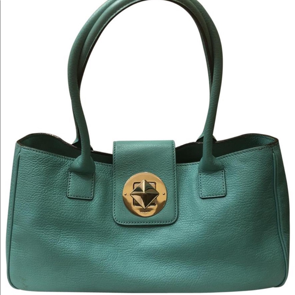 Kate Spade Vintage Turquoise Leather Tote